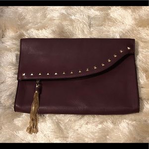 Dune London Clutch with detachable gold tone strap
